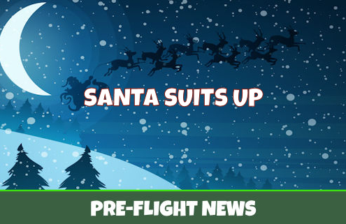 Santa Gets His Suit On