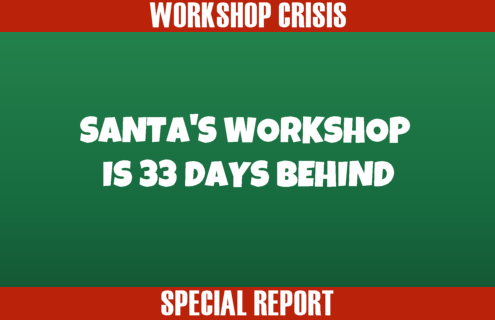 Workshop is 33 Days Behind