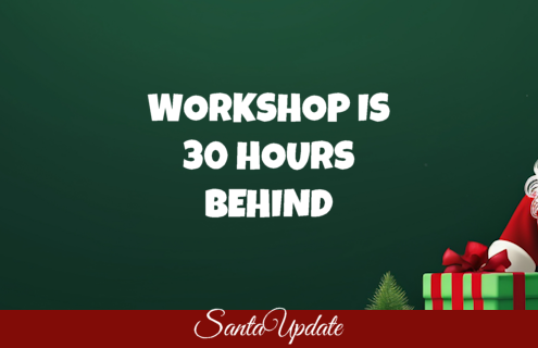 Workshop is 30 Hours Behind
