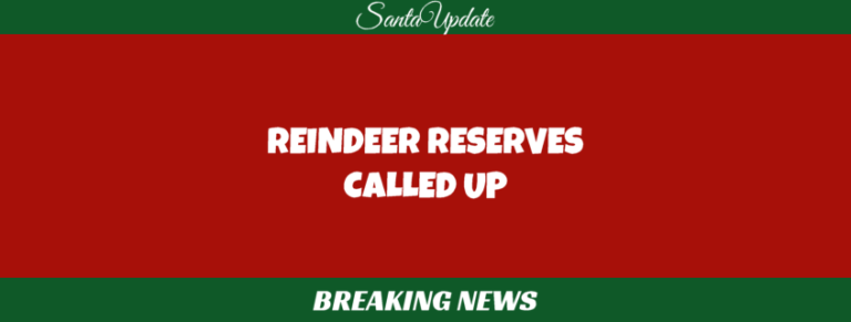 Reindeer Reserves Called Up