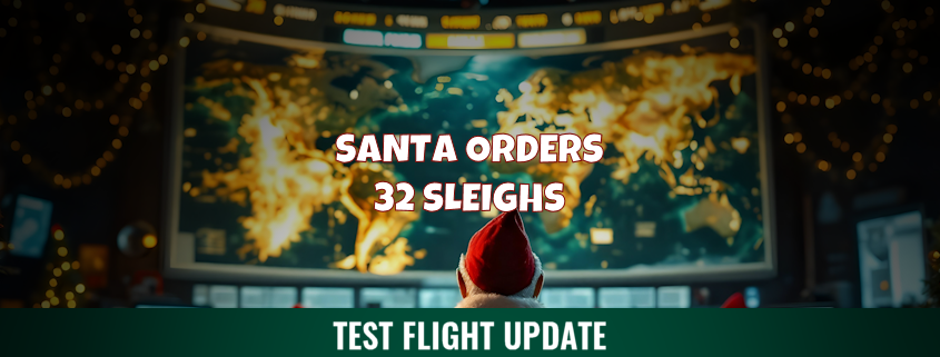 Santa Orders 32 Sleighs