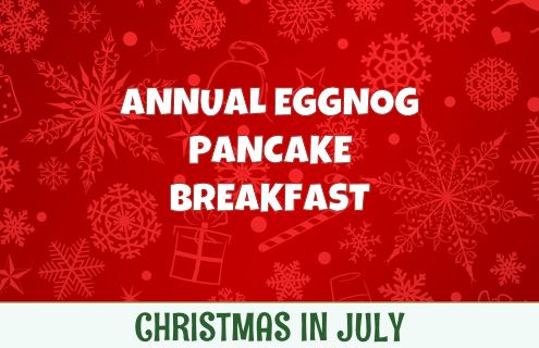 Eggnog Pancake Breakfast