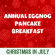 Eggnog Pancake Breakfast