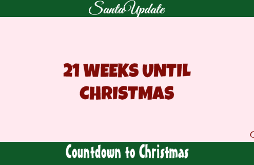 21 Weeks Until Christmas