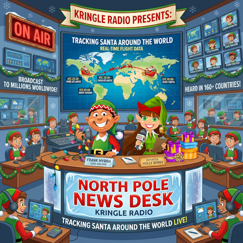 Tracking Santa Around the World Radio Rebroadcast