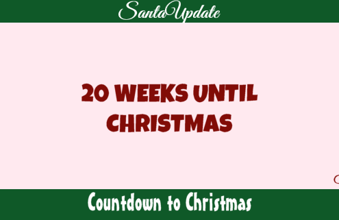 20 Weeks Until Christmas